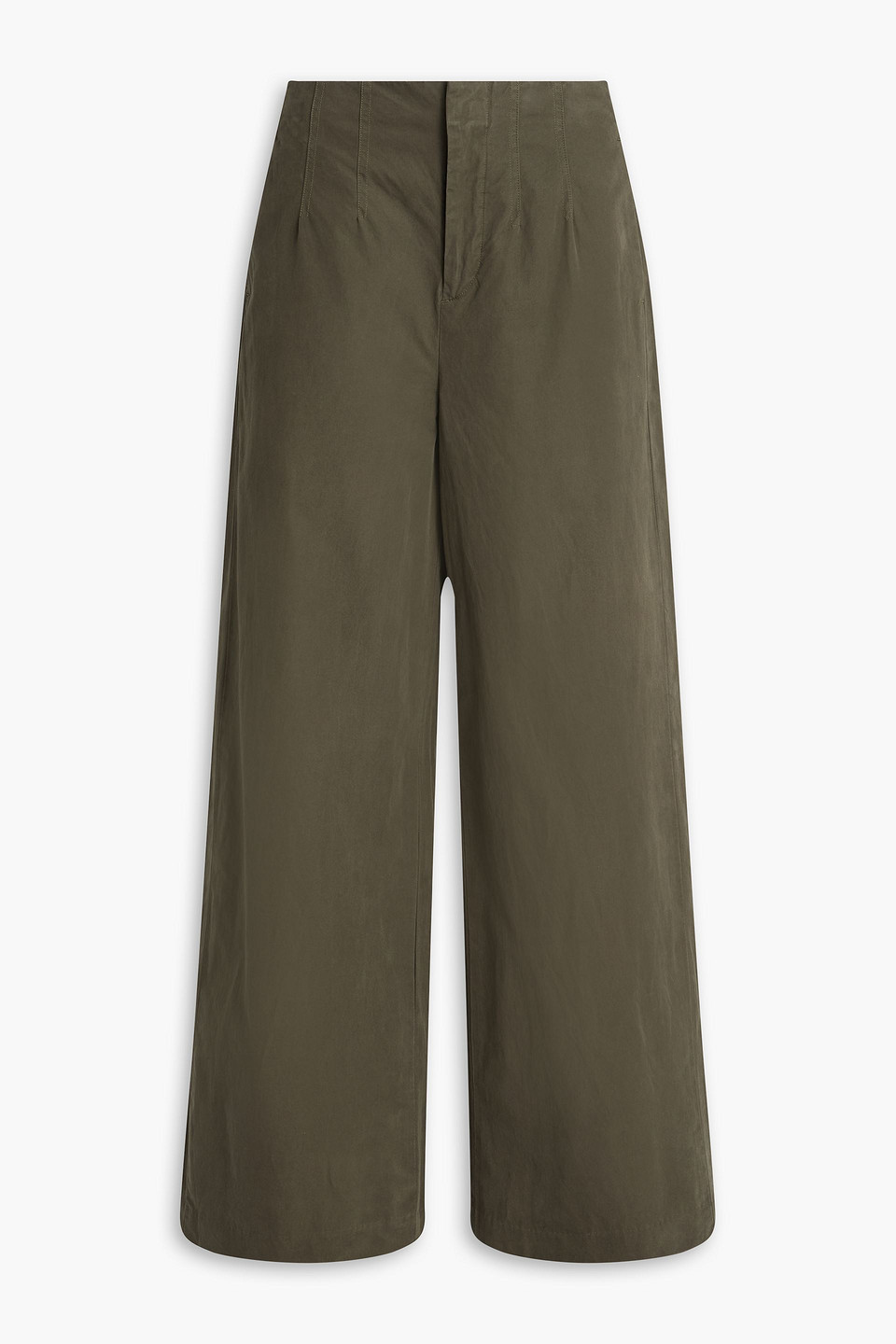 Kiana cotton wide-leg pants - Green - US 2