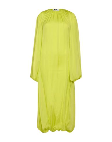 Woman Maxi dress Lime green Size 4 Silk