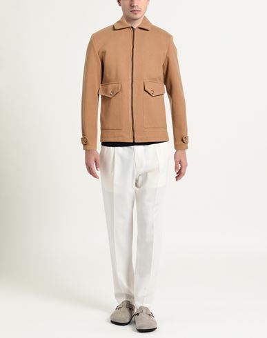 Man Jacket Camel Size 38 Polyester, Viscose, Wool
