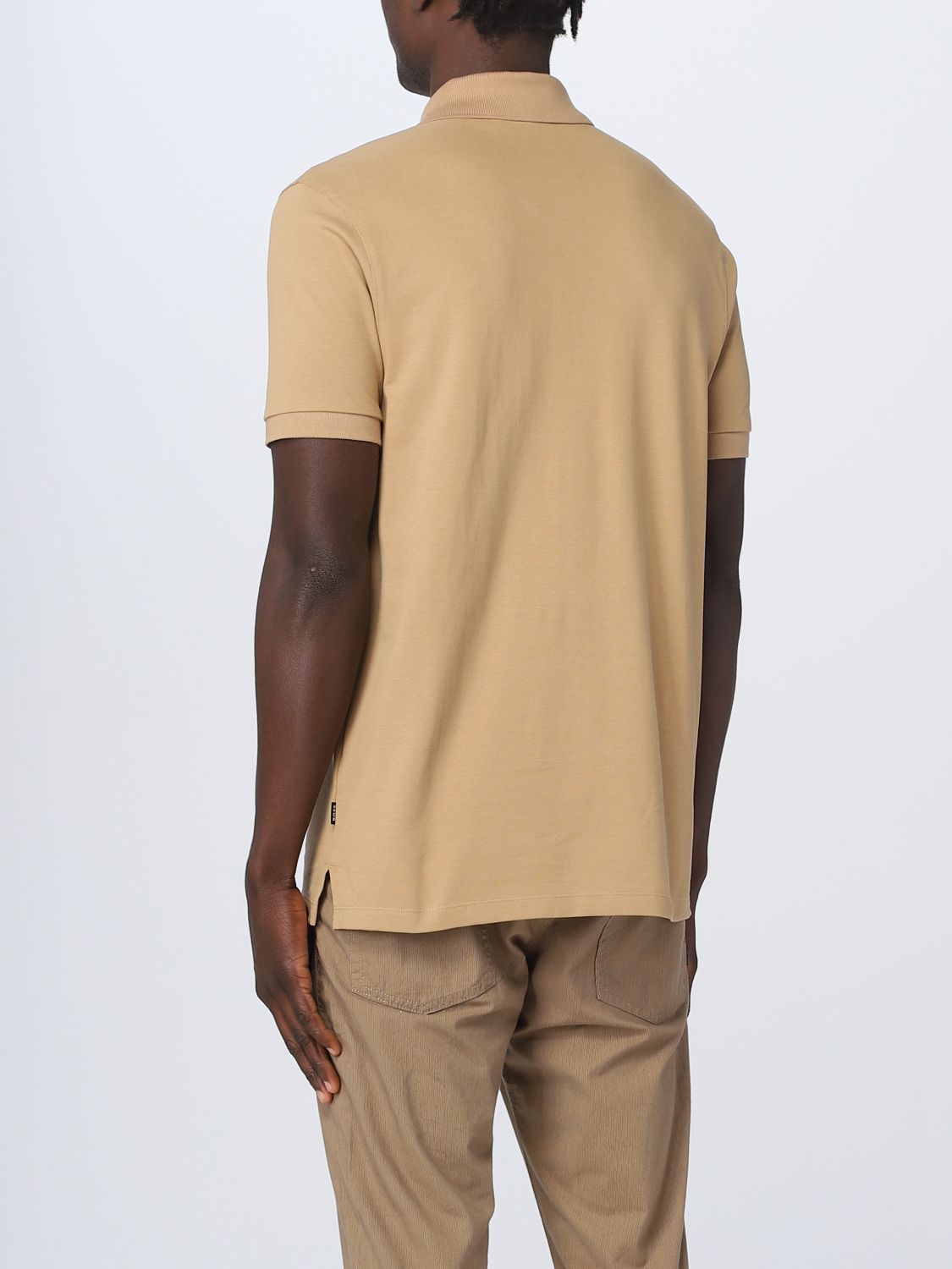Polo Shirt Men color Beige