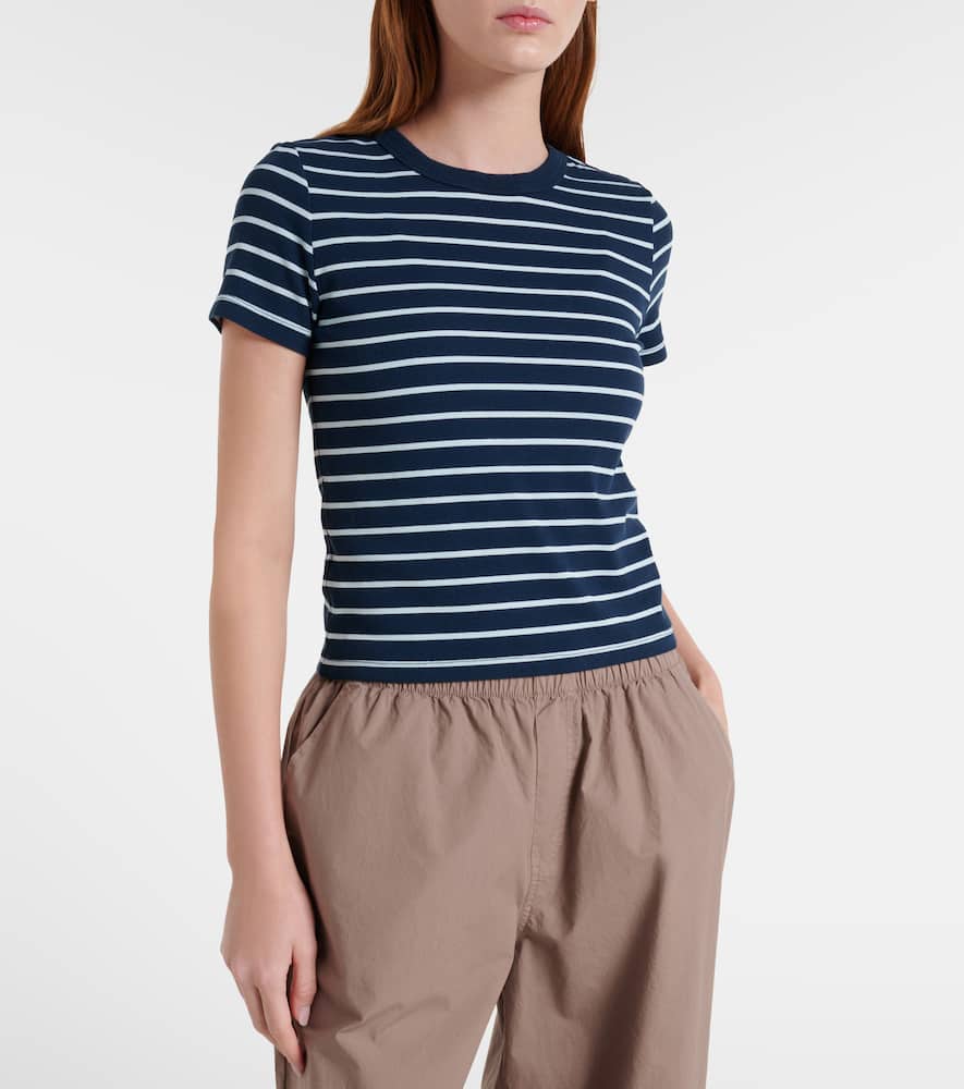 Brenda striped cotton-blend T-shirt