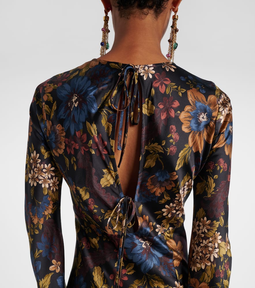 Gemma floral silk-blend maxi dress