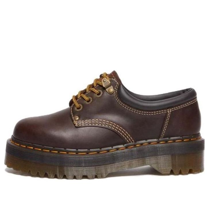 8053 Arc Crazy Horse Leather Platform Shoes 'Dark Brown'