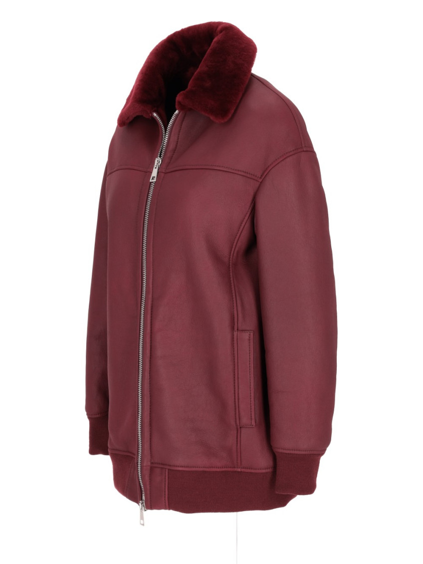 Maroon Regular Fit Jacket