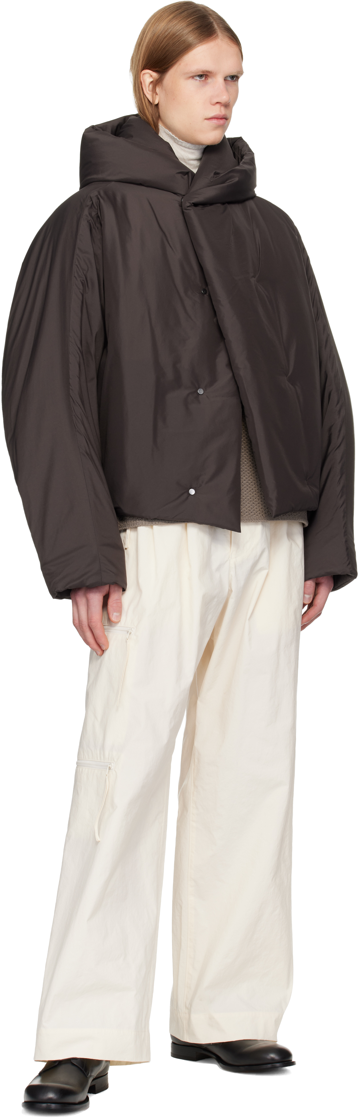 Brown Blouson Duvet Jacket