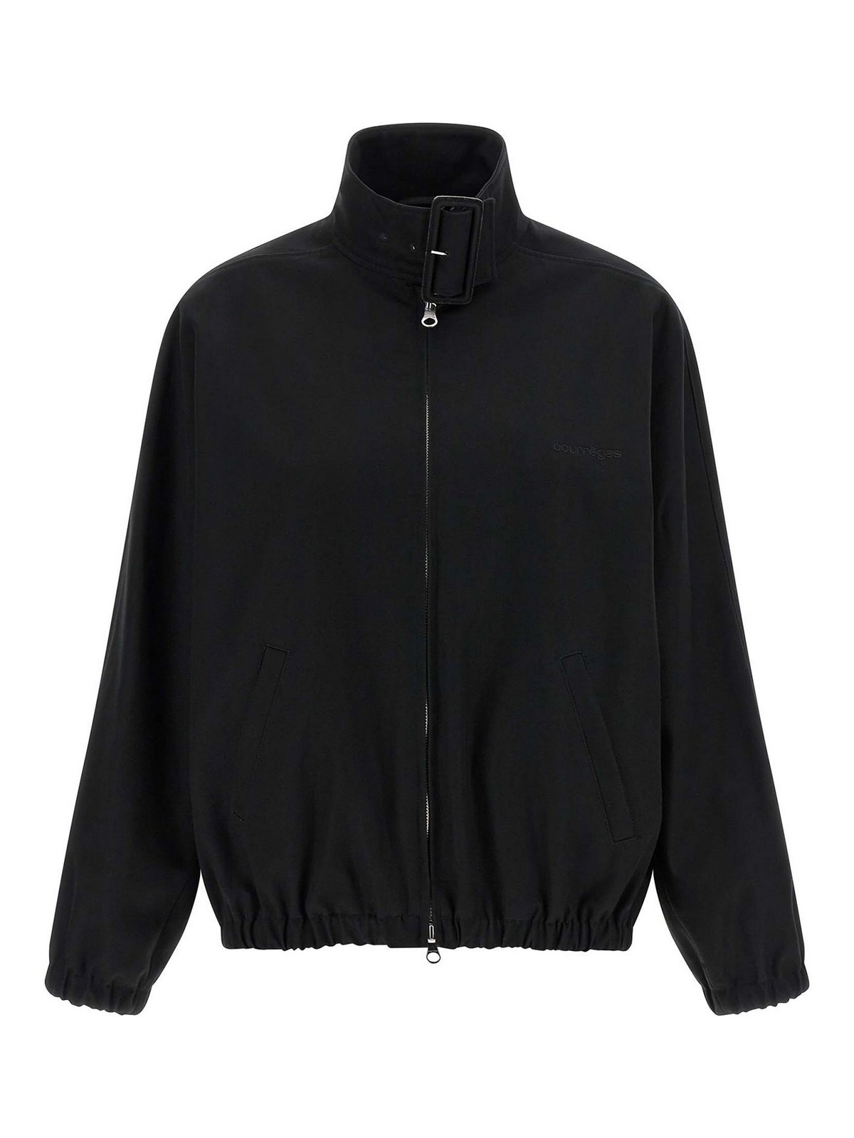 'Buckle Zipped Bomber' Jacket
