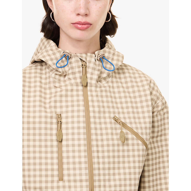 Womens Matilda Gingham Waterproof Raincoat