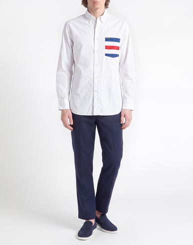 Façonnable Man Shirt White Size M Cotton