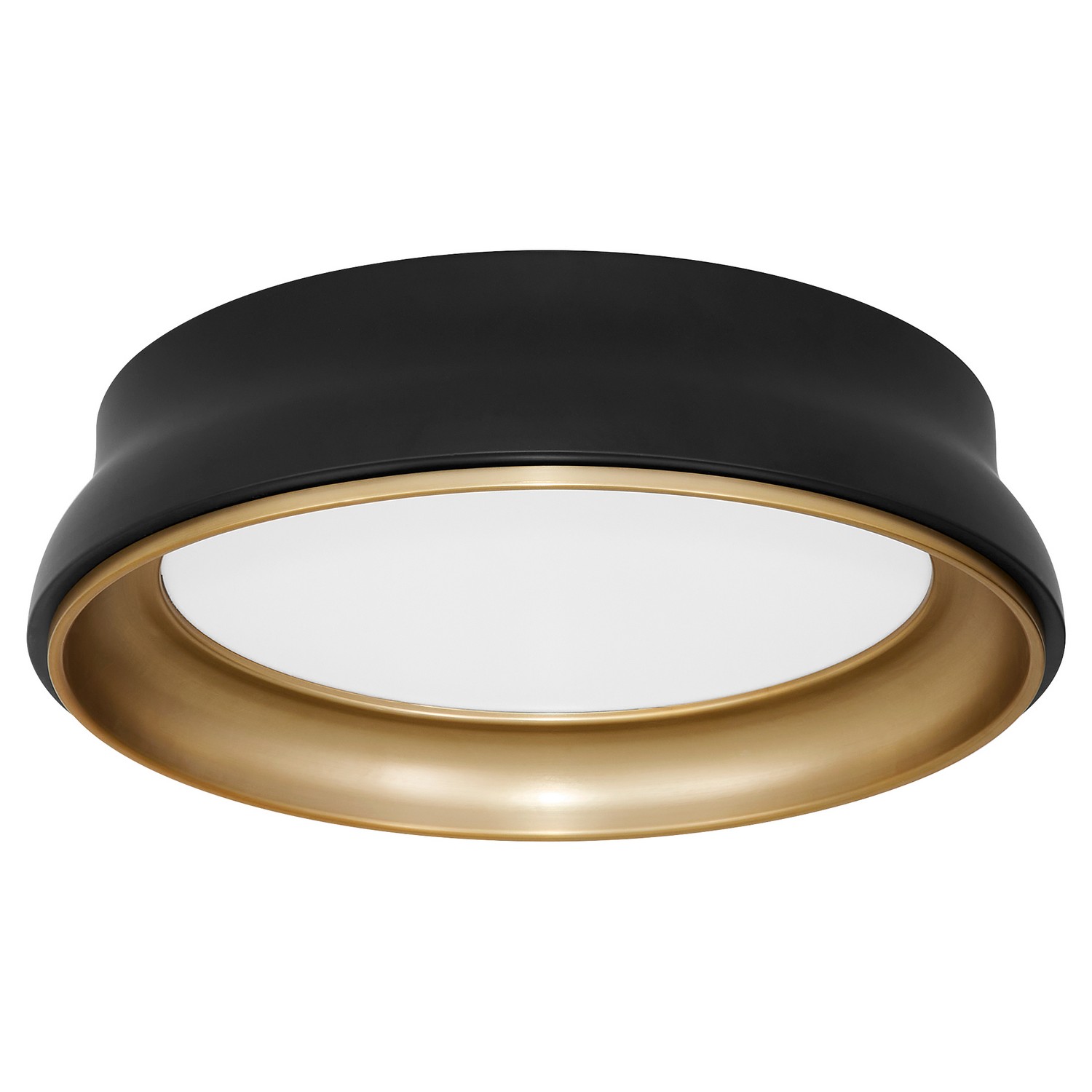 Matte Black Brushed Brass Ceiling Mount from the Legend Collection