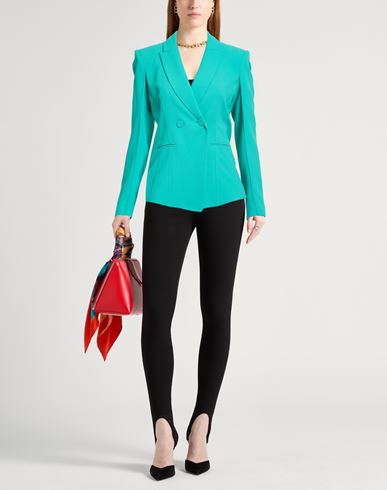 Woman Blazer Green Size 4 Polyester