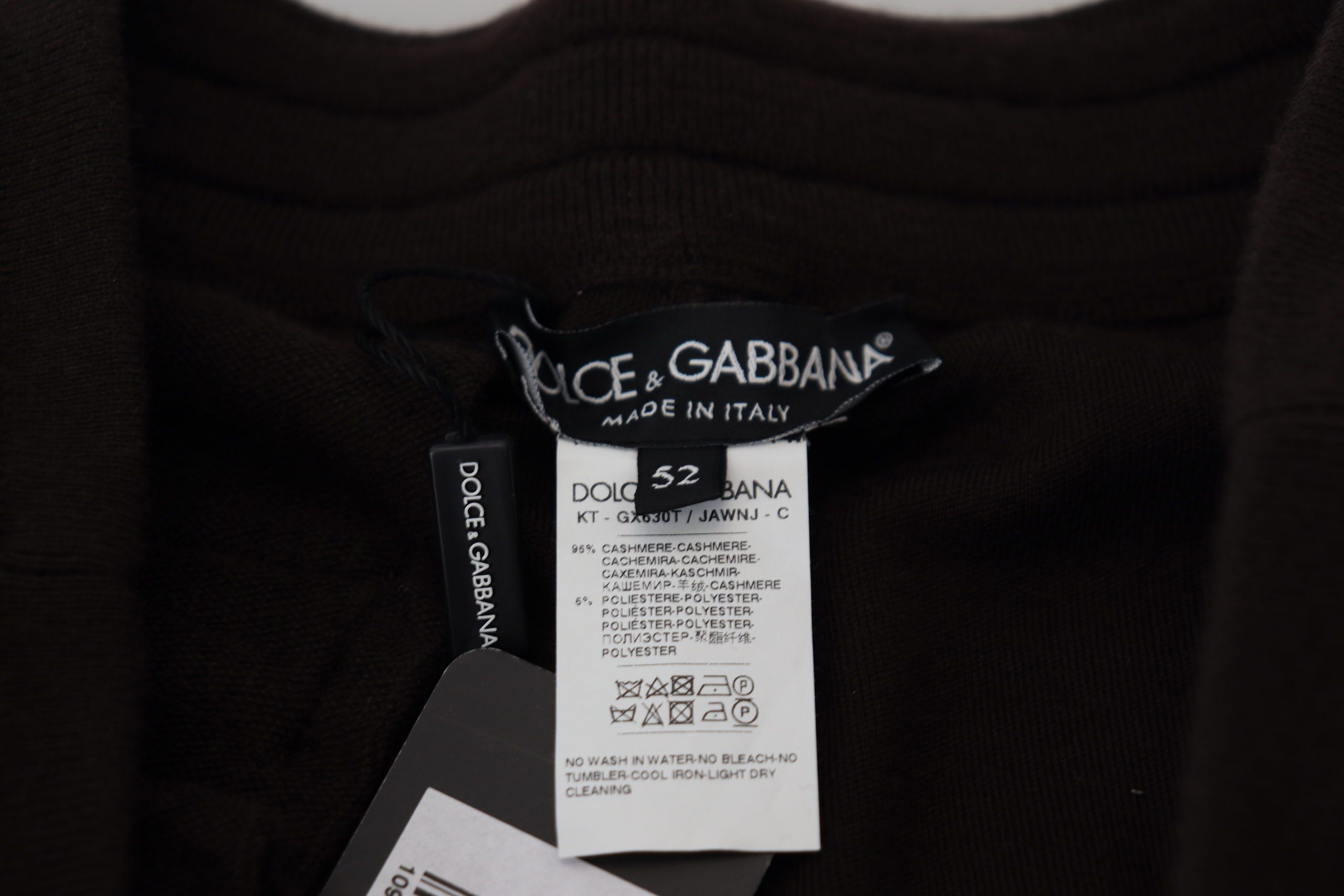 Cashmere Drawstring Trousers — Brown