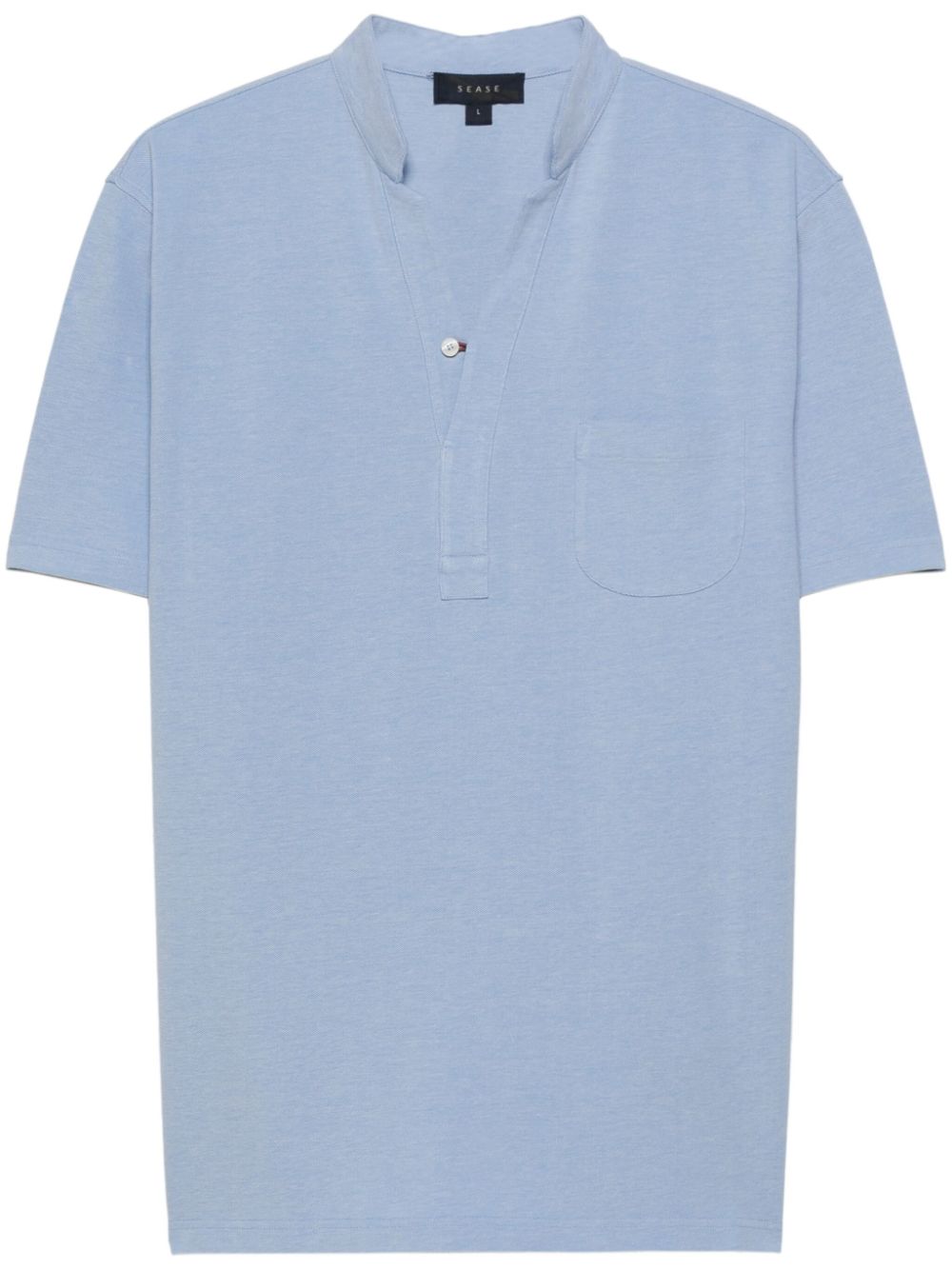 V-neck cotton T-shirt - Grey