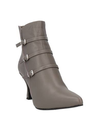 Ovyé Woman Ankle boots Grey Size 10 Leather