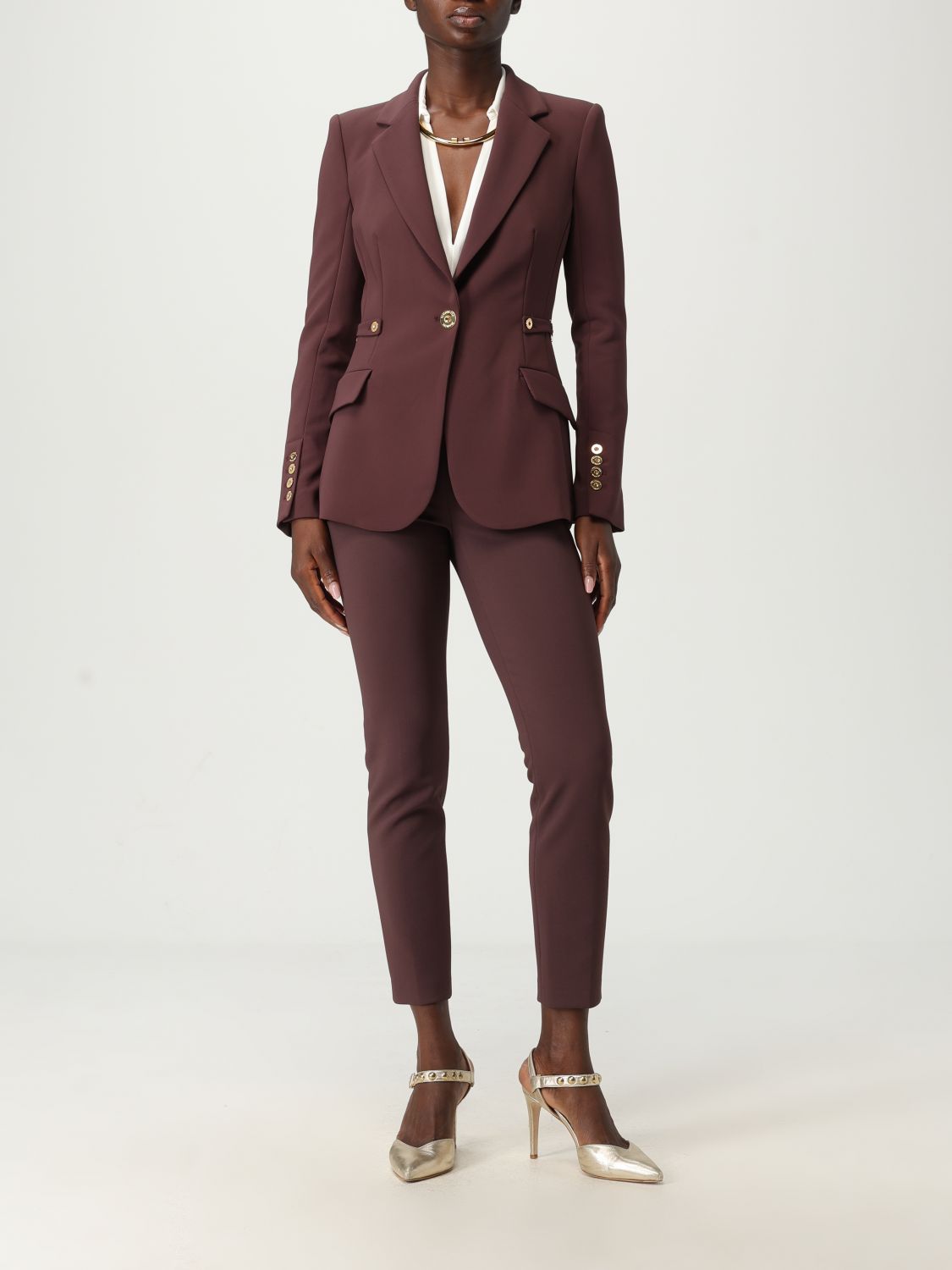 Pants Woman color Wine