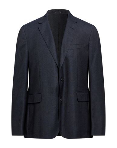Man Blazer Midnight blue Size 46 Wool