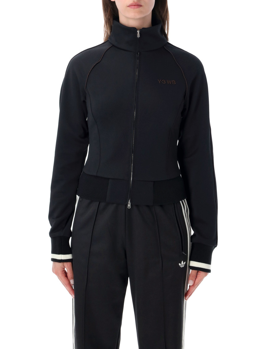 Black Logo Mock Collar Jacket
