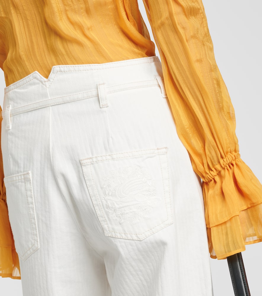 High-rise wide-leg jeans