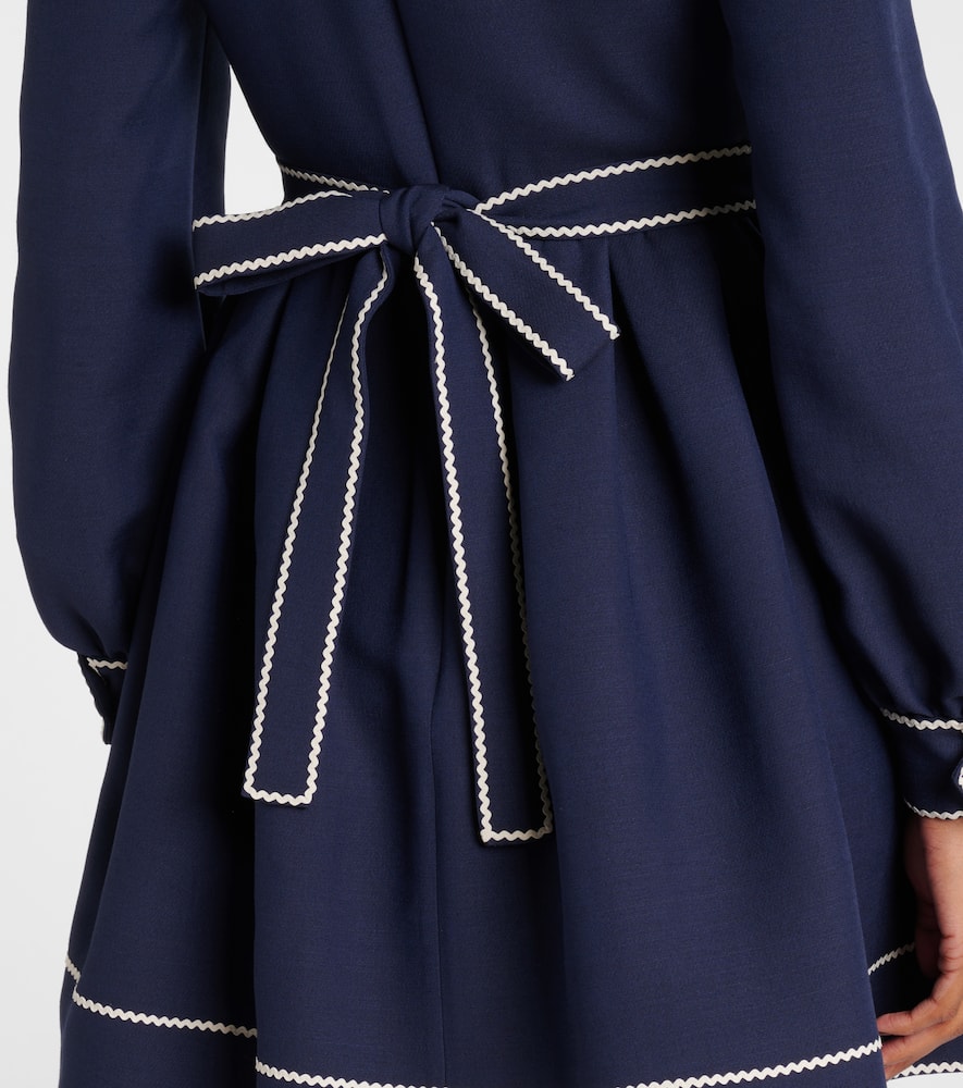 Crepe Couture bow-detail minidress