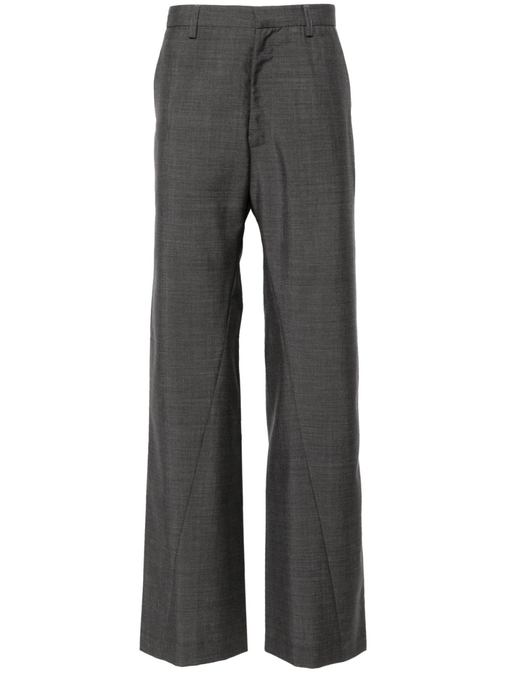Benz straight tailored trousers - Grey