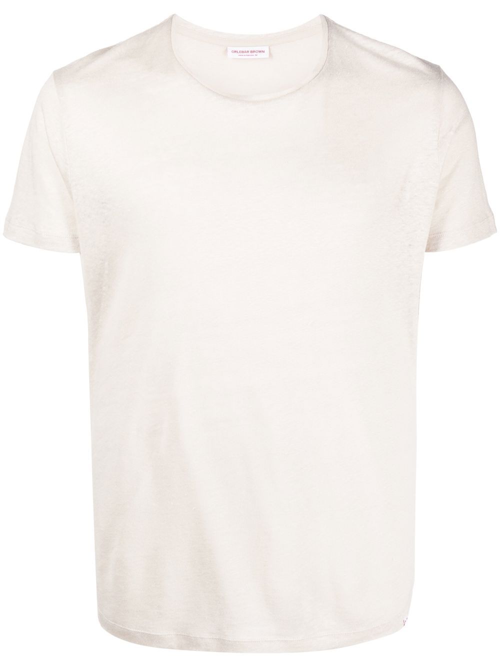 Crew neck short-sleeved T-shirt - Neutrals