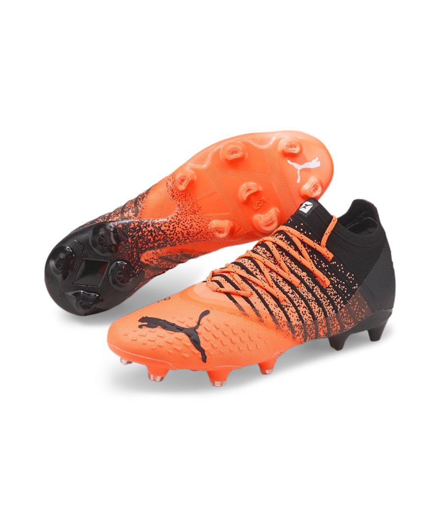 Puma Unisex FUTURE 1./AG Football Boots Soccer Shoes - Orange
