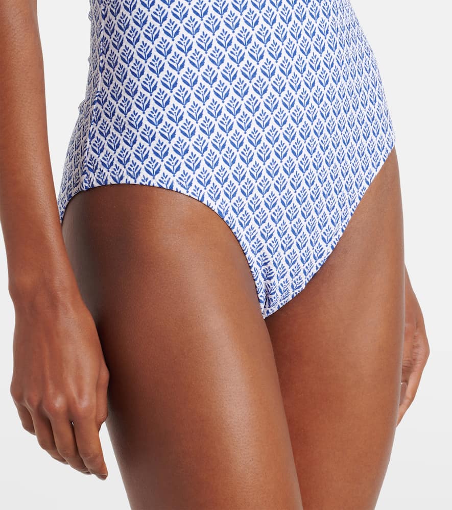 Cape Cod printed halterneck swimsuit