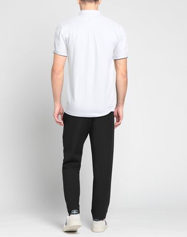 Man Polo shirt White Size M Cotton, Elastane
