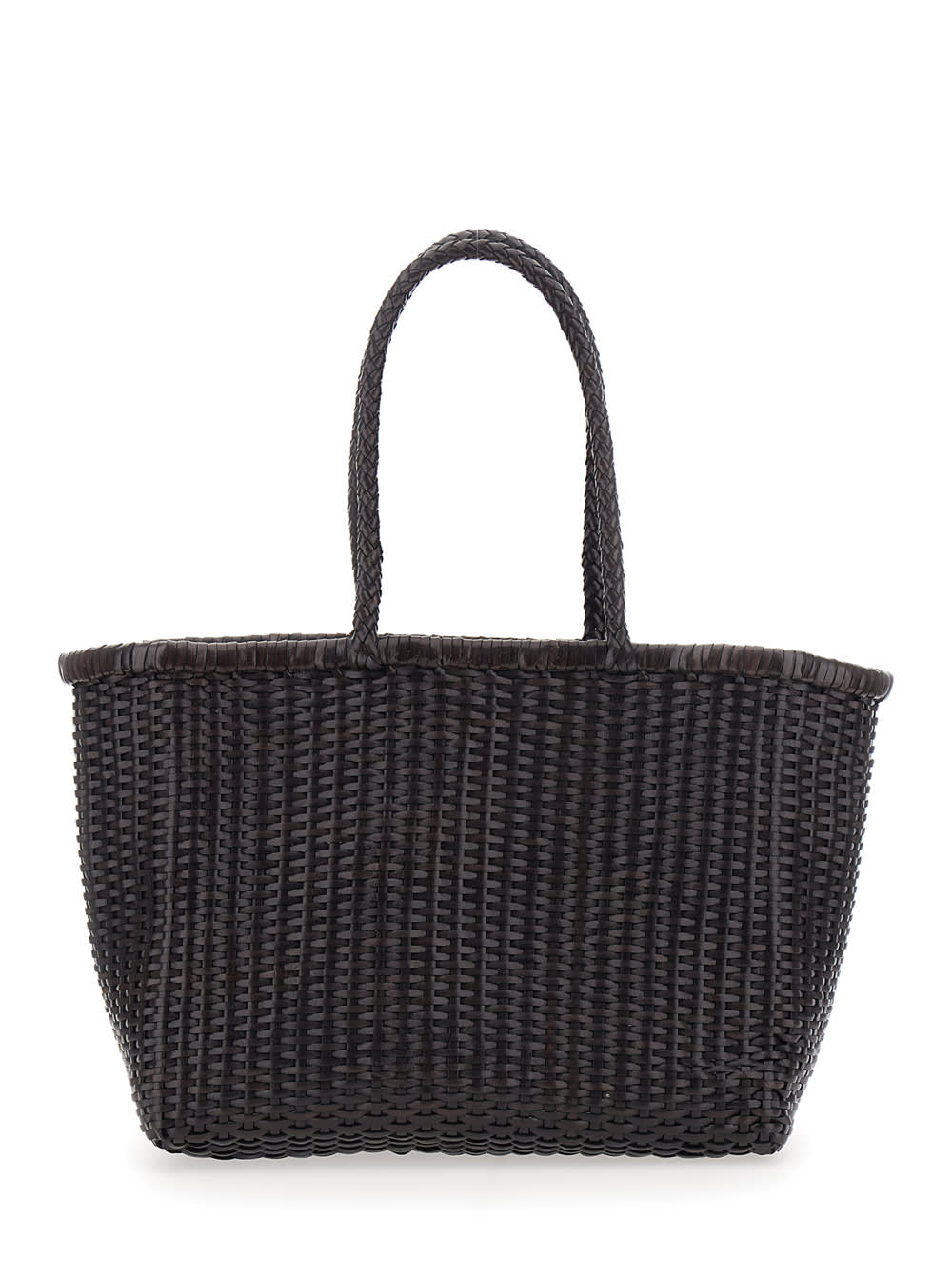 8805 B. Weave Big B Weave Basket (With Top Border) Buff 33X26X15 Cm Calf Leather
