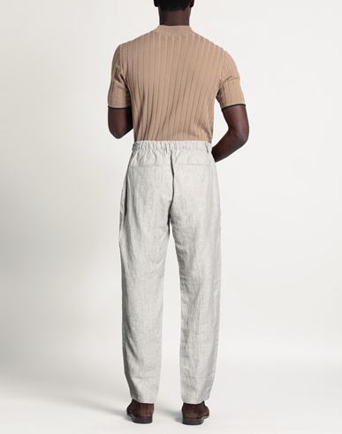 Man Pants Light grey Size 42 Linen