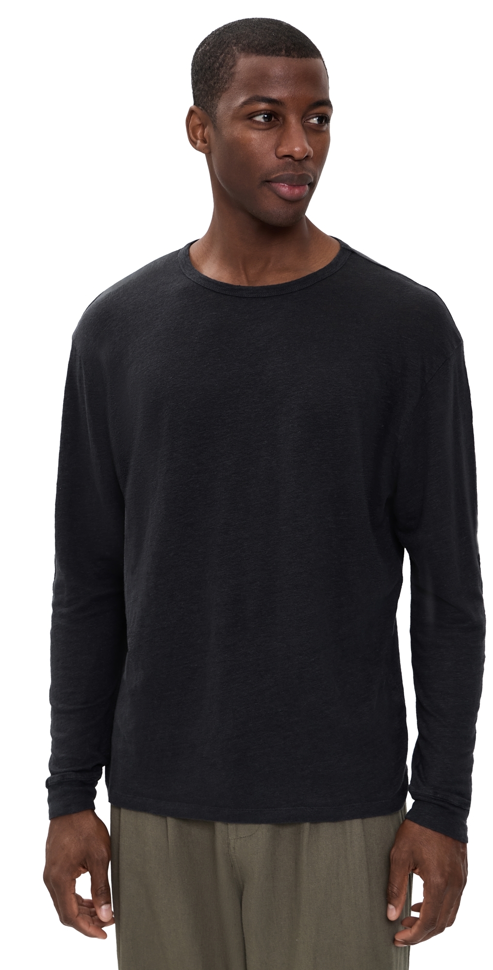Linen Long Sleeve Sun Tee Night