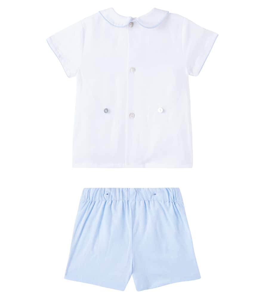 Baby Carlina embroidered top and shorts set
