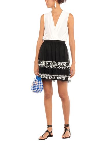 Woman Mini skirt Black Size 4 Polyester, Acrylic, Wool, Polyamide