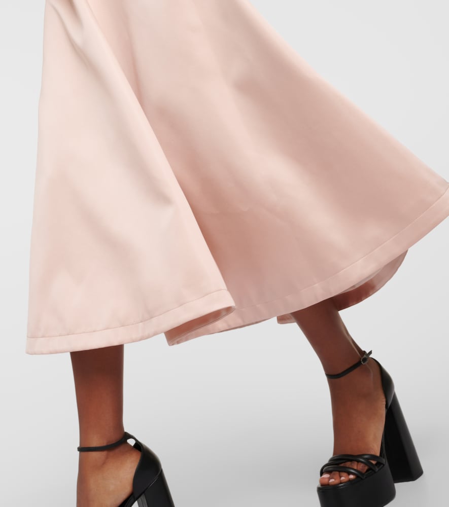 Varda satin midi skirt