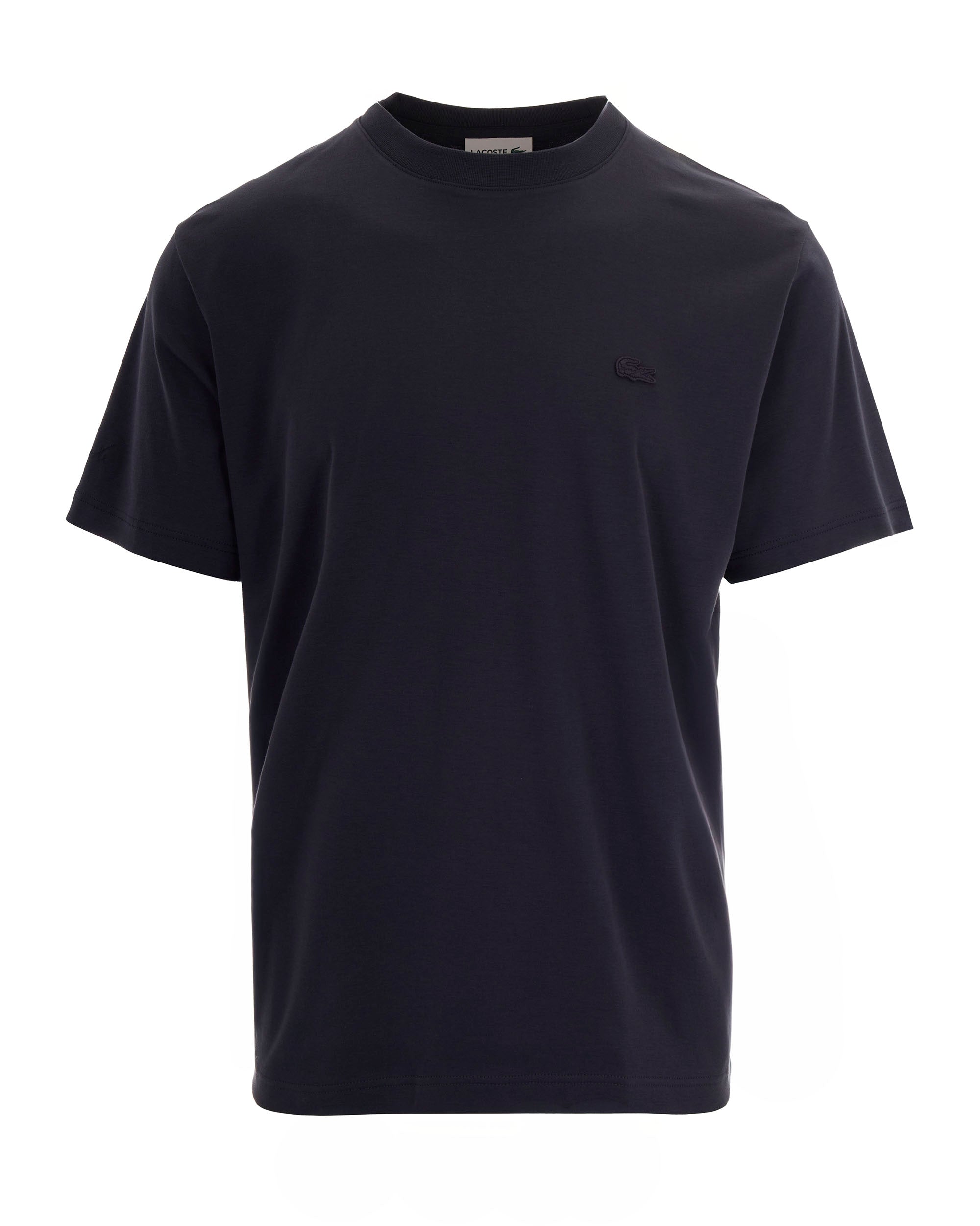 Embroidered Cotton Interlock T-Shirt — Gray