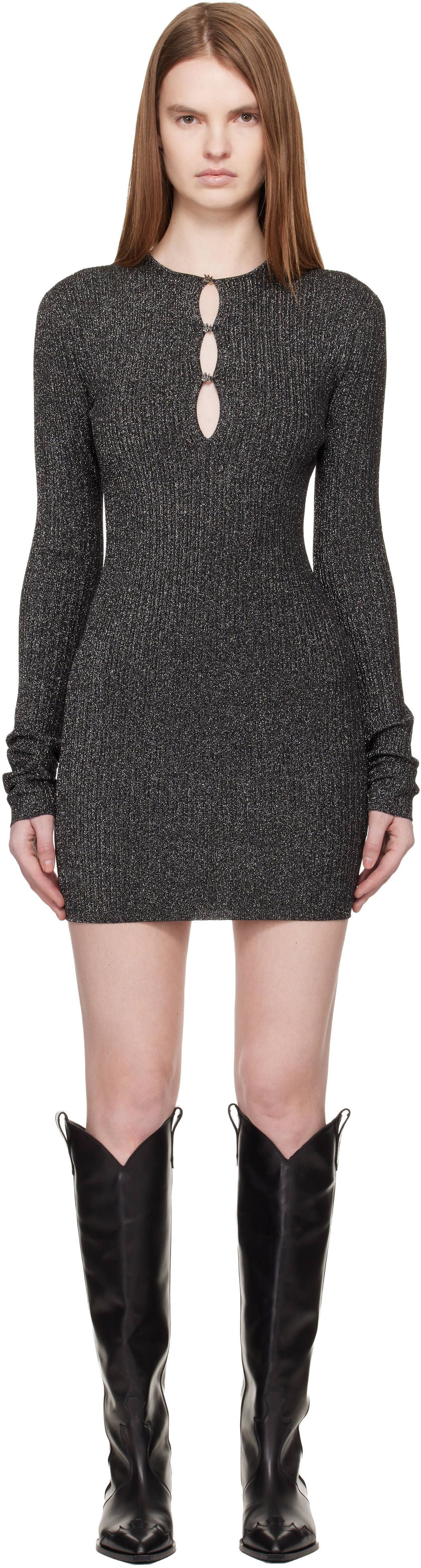 Gray MA Hardware Minidress