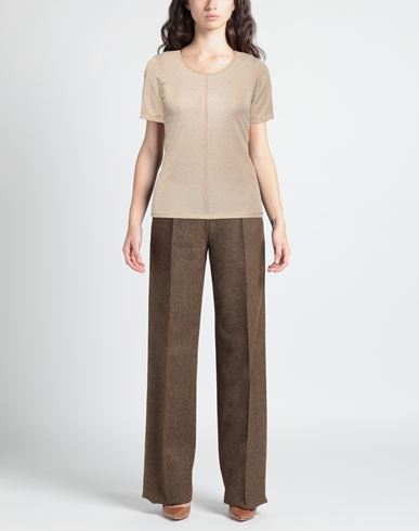 Caractère Woman Sweater Beige Size XS Viscose, Metallic fiber, Polyamide, Elastane