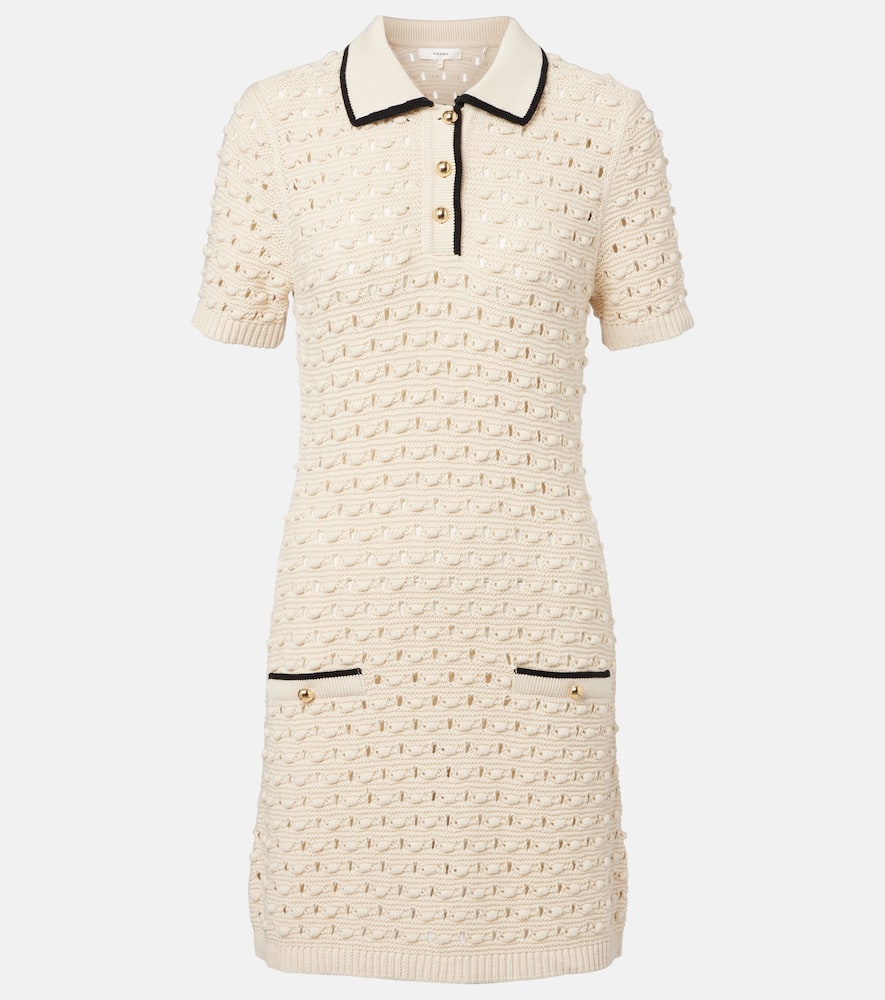 Bauble pointelle cotton polo dress
