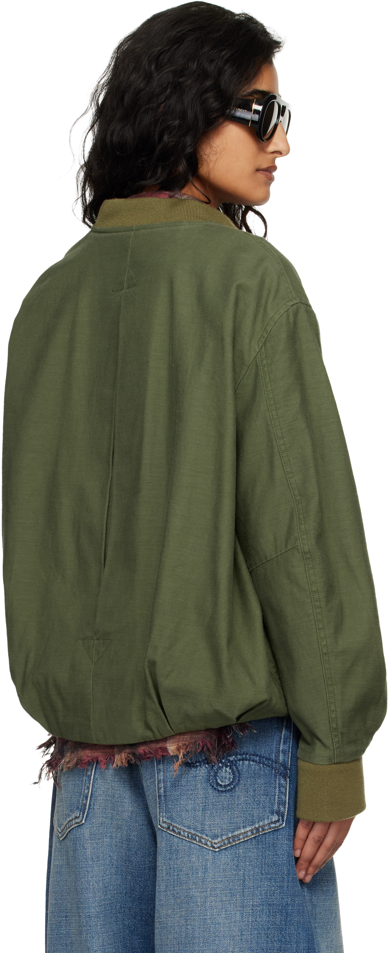 Khaki Bubble Bomber Jacket