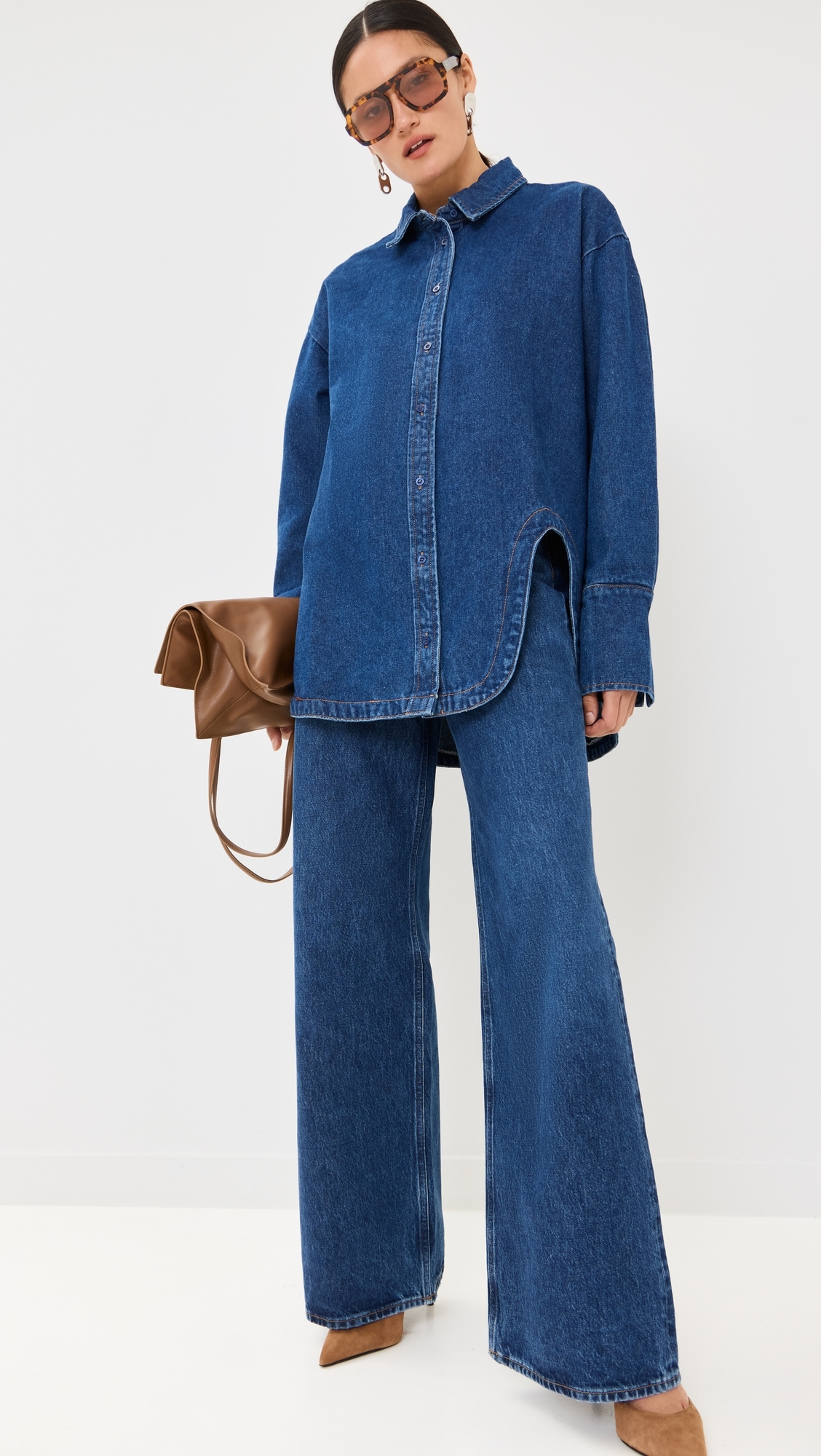 Off Duty Denim Shirt Dark Denim