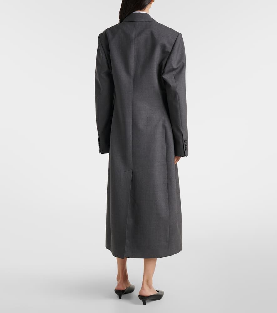 Róhe Double-breasted virgin wool coat