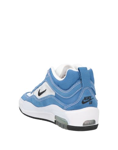 Woman Sneakers Azure Size 4 Leather, Textile fibers