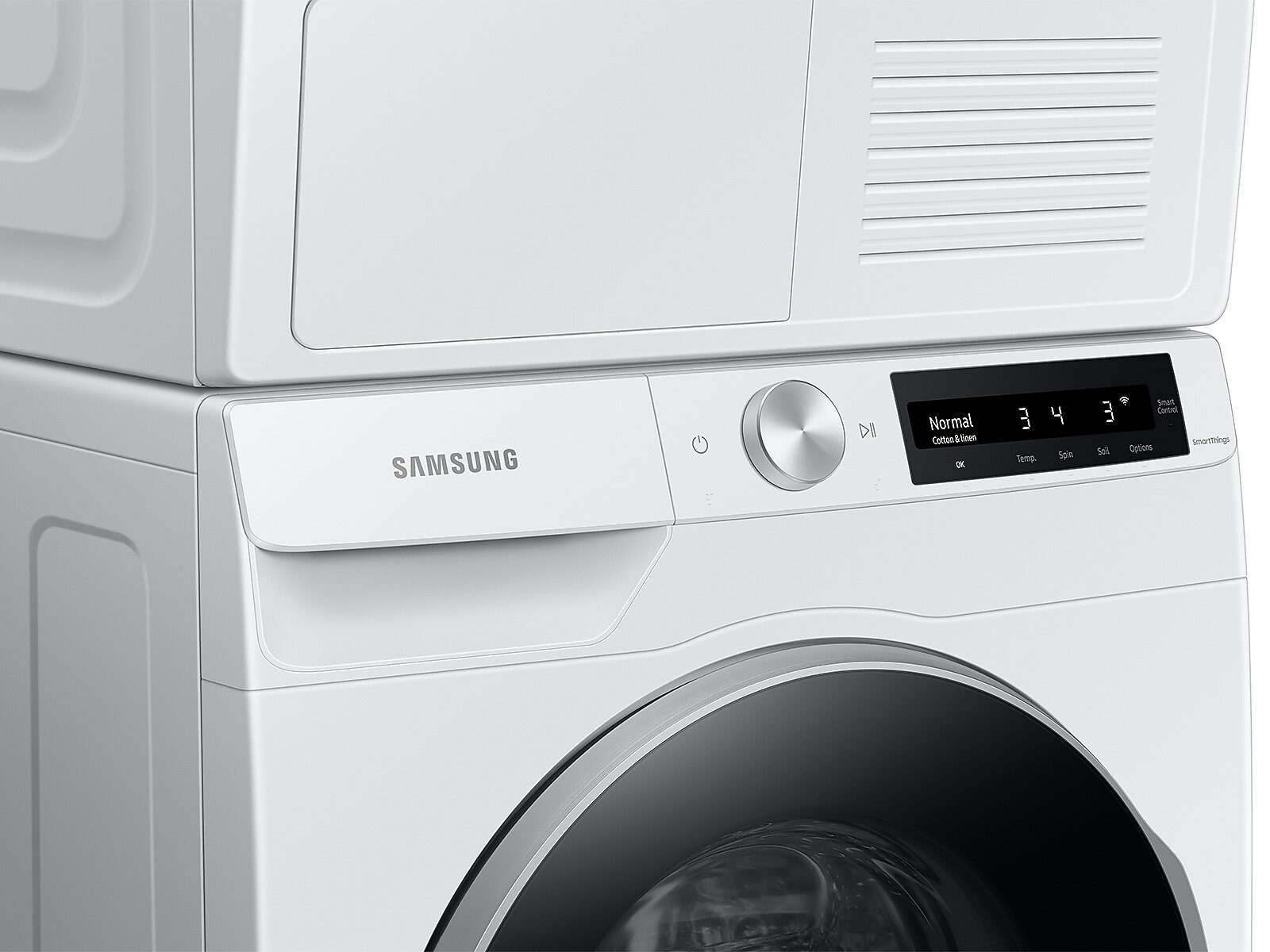 4.0 cu. ft. Heat Pump Dryer with AI Smart Dial and Wi-Fi Connectivity in White(DV25B6900HW/A2)