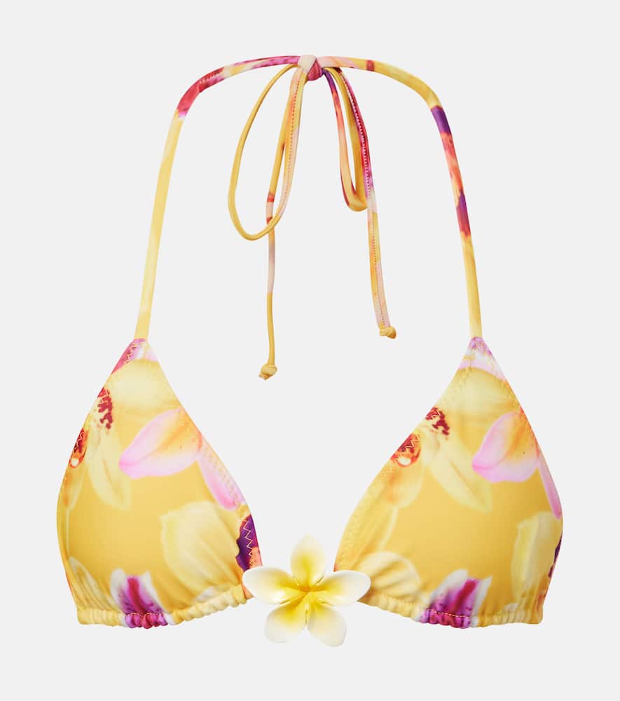 Island floral bikini top