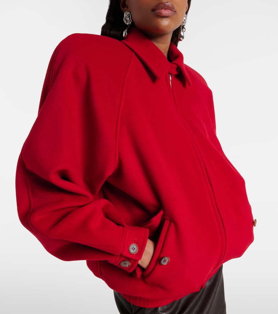 Wool bomber jacket
