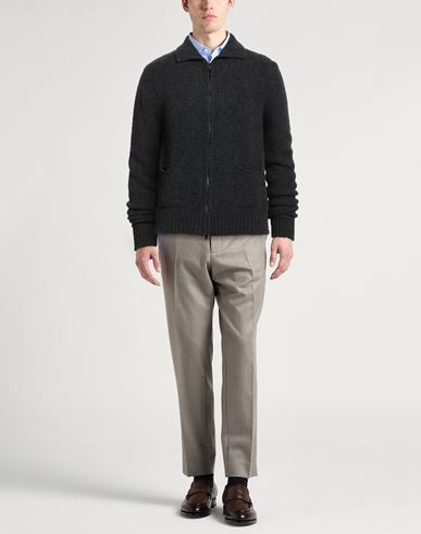 Lab Man Cardigan Charcoal Size L Merino Wool