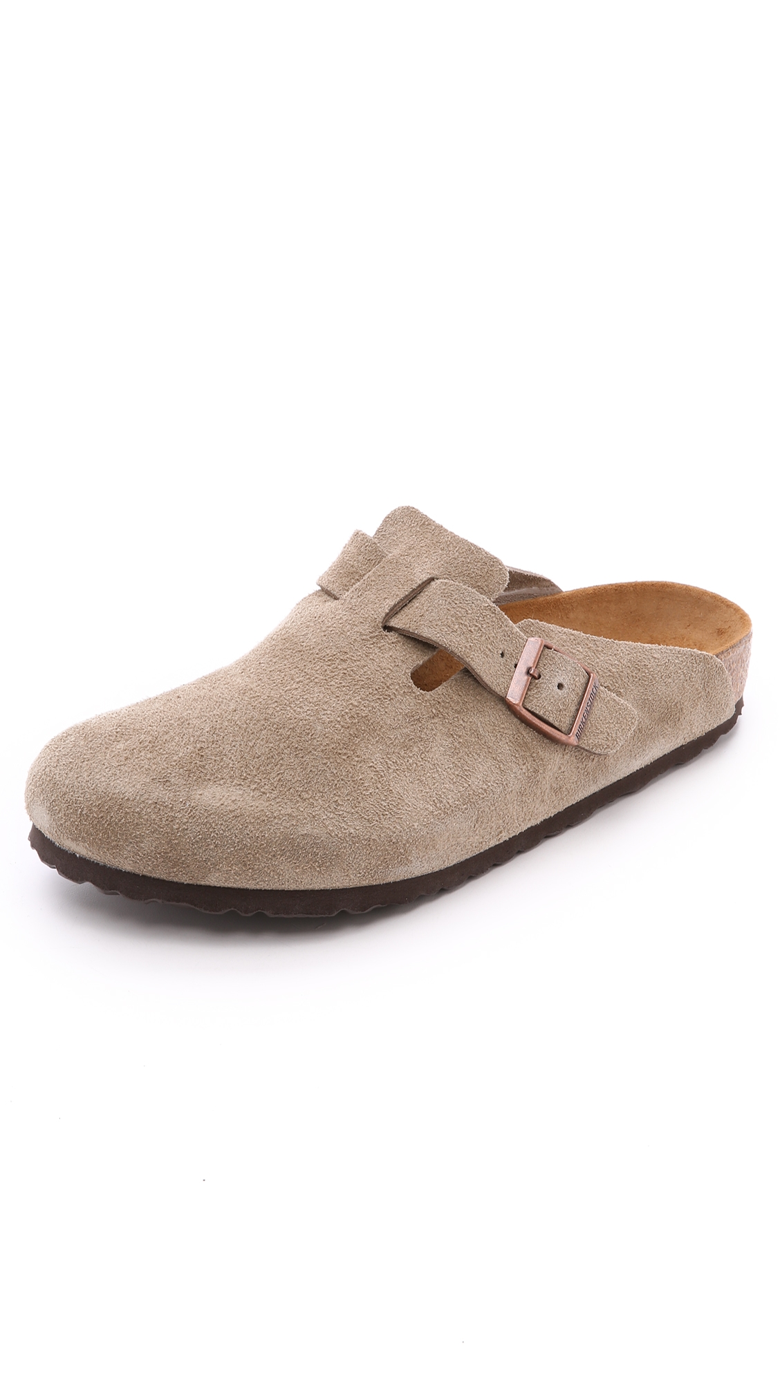 Suede Soft Footbed Boston Clogs