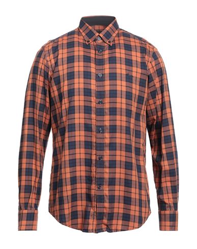 Man Shirt Rust Size L Lyocell