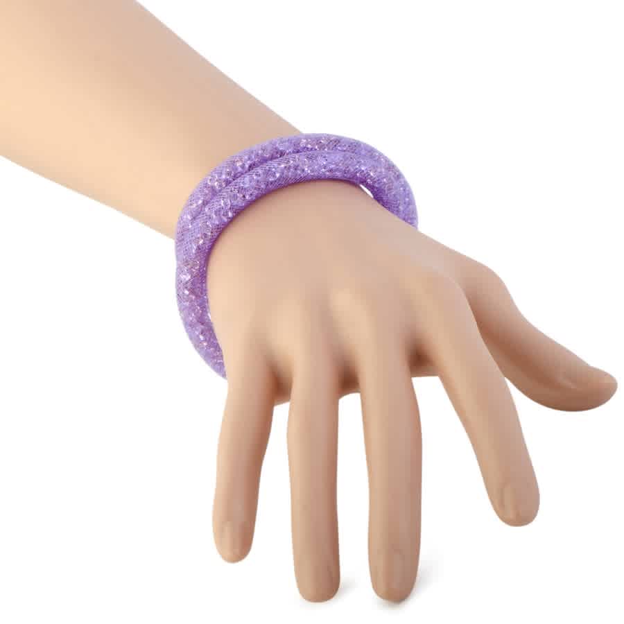 Stardust Mauve Crystal Double Bracelet