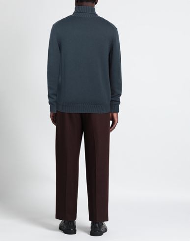 Alpha Studio Man Turtleneck Blue Size 44 Merino Wool