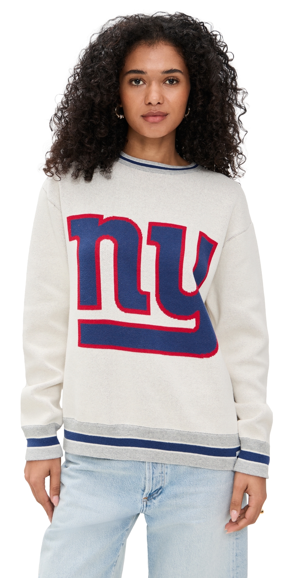 NY Giants Crewneck Sweater NY Giants Sugar Swizzle/Blue